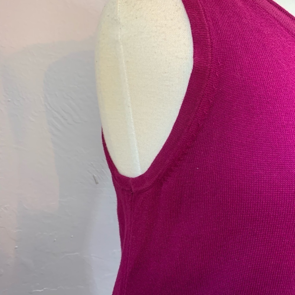 Christopher & Banks Sweater Tank Raspberry Layer - Picture 5 of 10